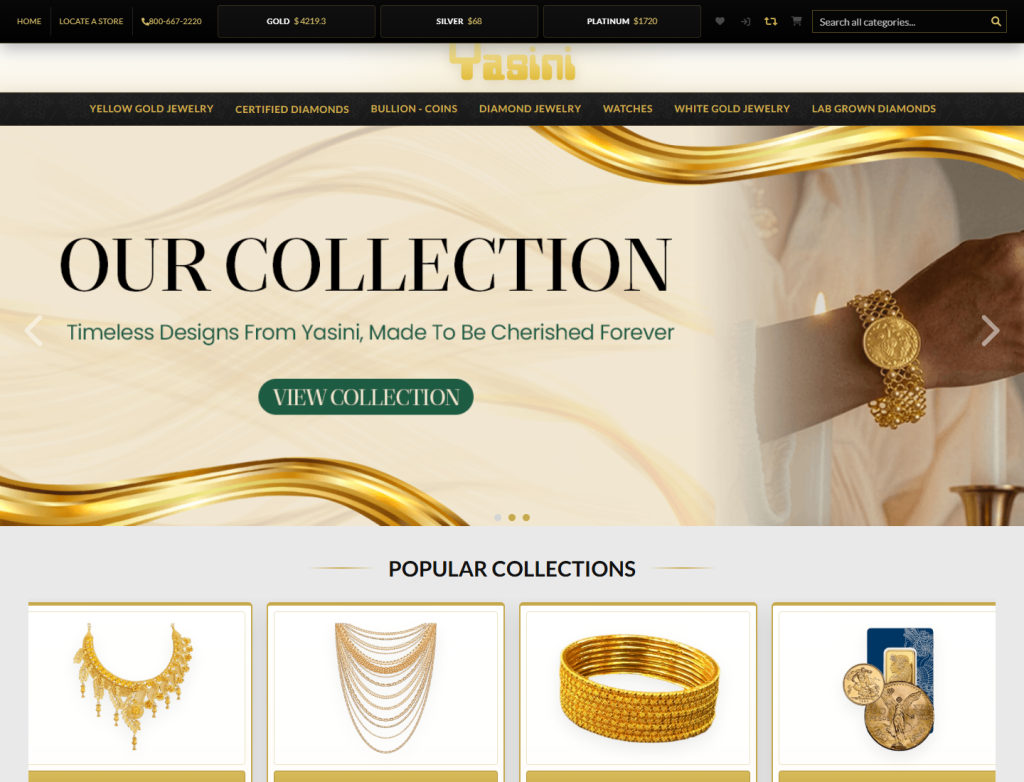 Yasini Shopware ecommerce store desktop screenshot by SolutionThinker